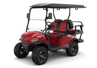 Red Madjax E4 Series LIthium Lifted Golf Cart